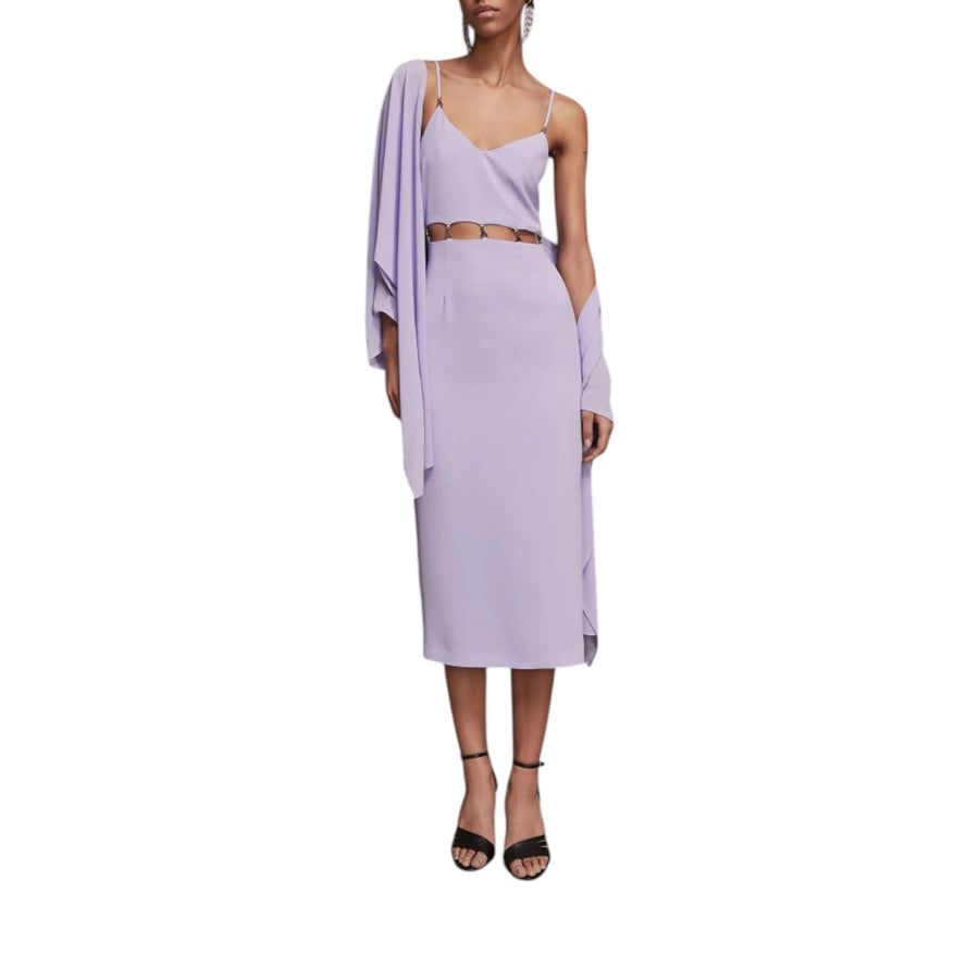 Abito donna midi in crêpe