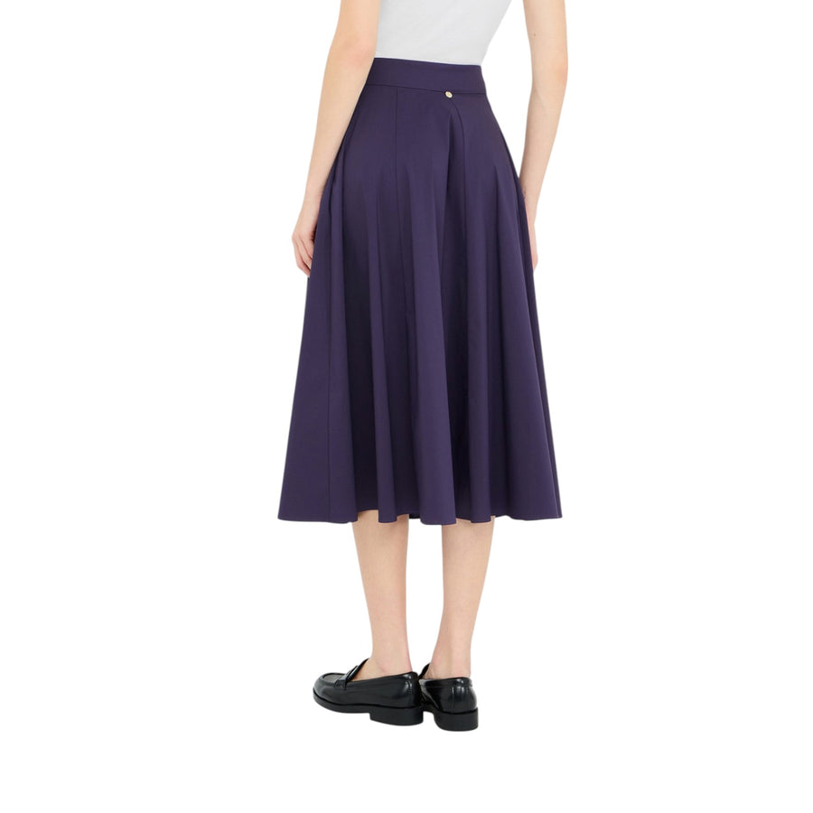 Gonna donna midi in popeline