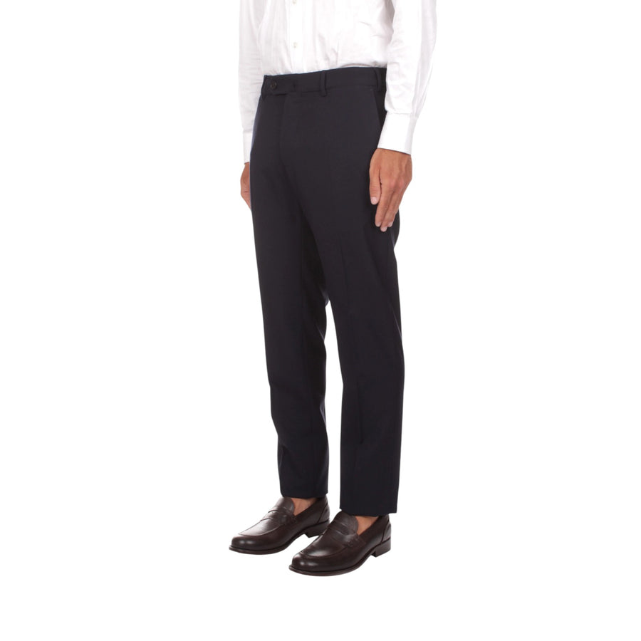Pantalone uomo slim fit in lana vergine