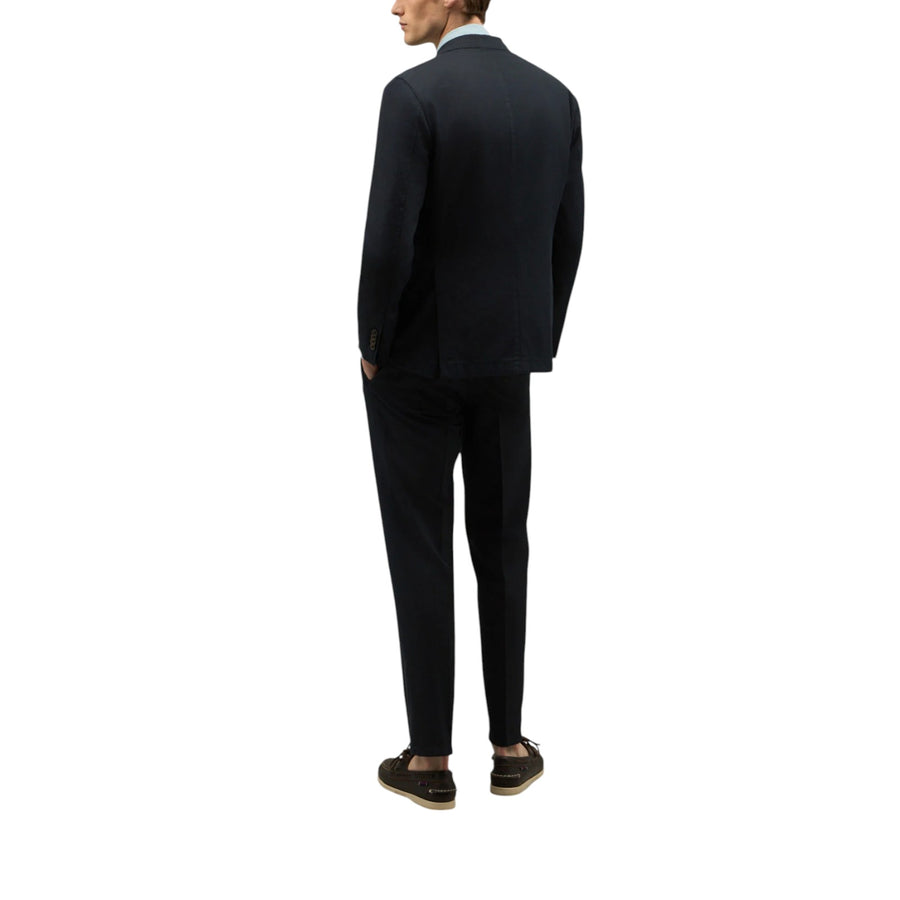 Abito uomo K-Jacket doppiopetto in twill di cotone e lino