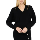 Maglia donna con castoni gioiello