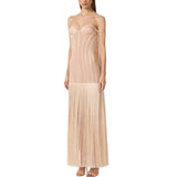 Abito donna  donna  Red Carpet in tulle con frange