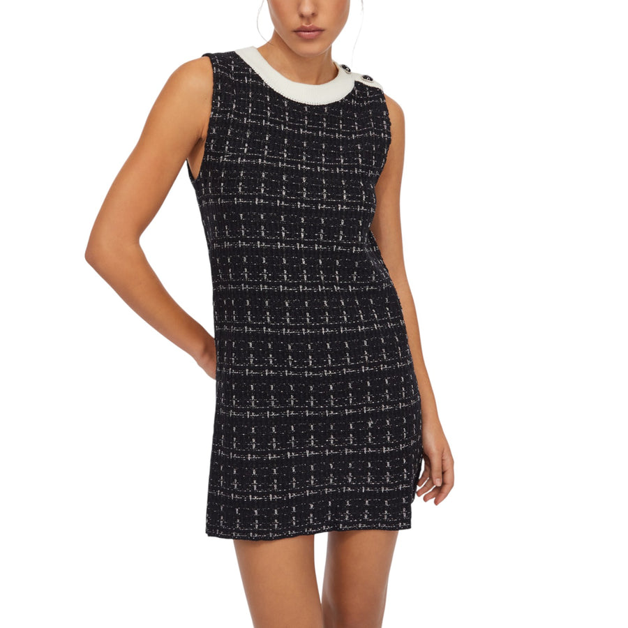 Abito donna corto in misto lana