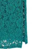 Abito donna in pizzo floreale con scollo sul retro