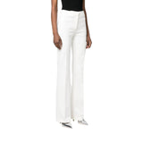 Pantaloni donna flared punto stoffa