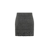 Gonna donna in maglia moulinè