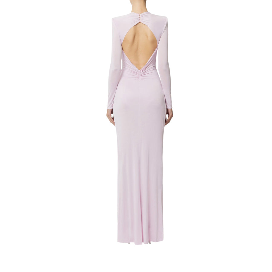 Abito donna Red Carpet in jersey cupro con piercing