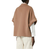 Cappotto donna corto in drap di lana