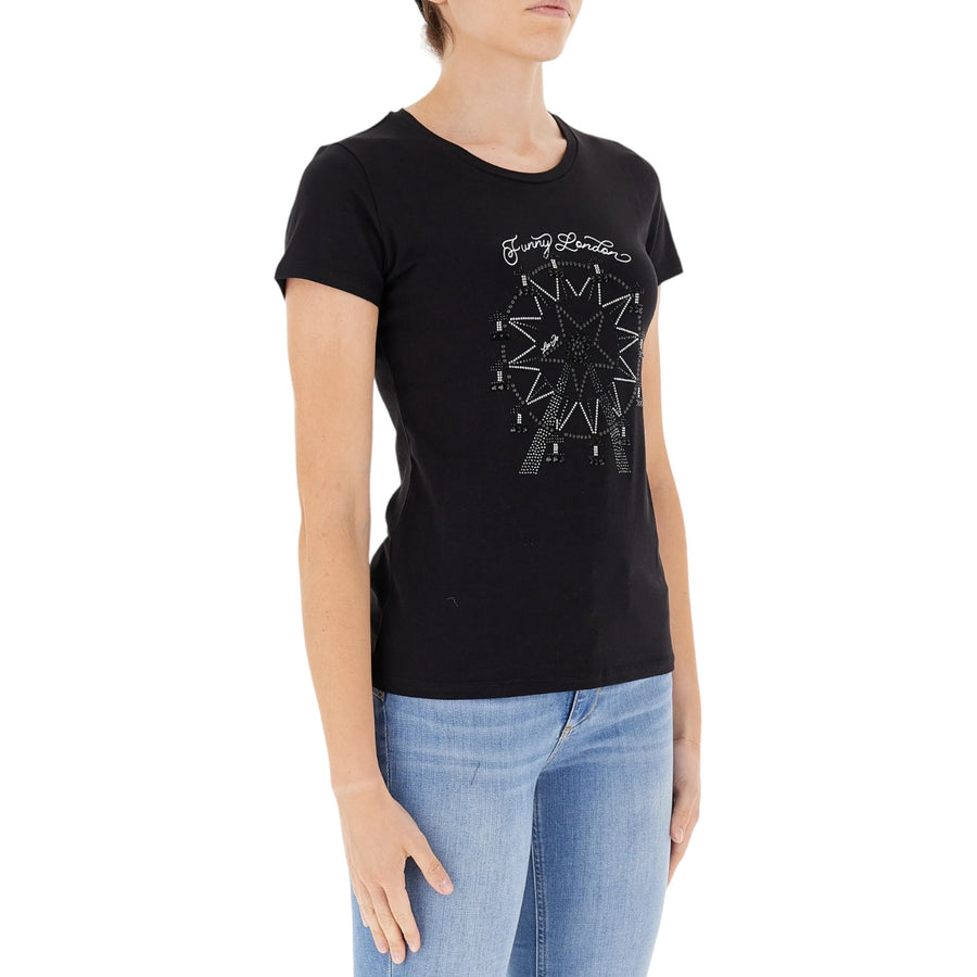 T-shirt donna con strass