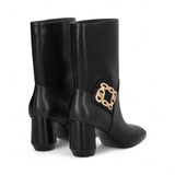 Stivaletti donna con tacco largo