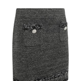 Gonna donna in maglia moulinè