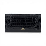 Clutch Opéra in pelle con stampa cocco