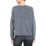 Maglia donna 100% lana con ricamo gioiello