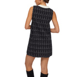 Abito donna corto in misto lana