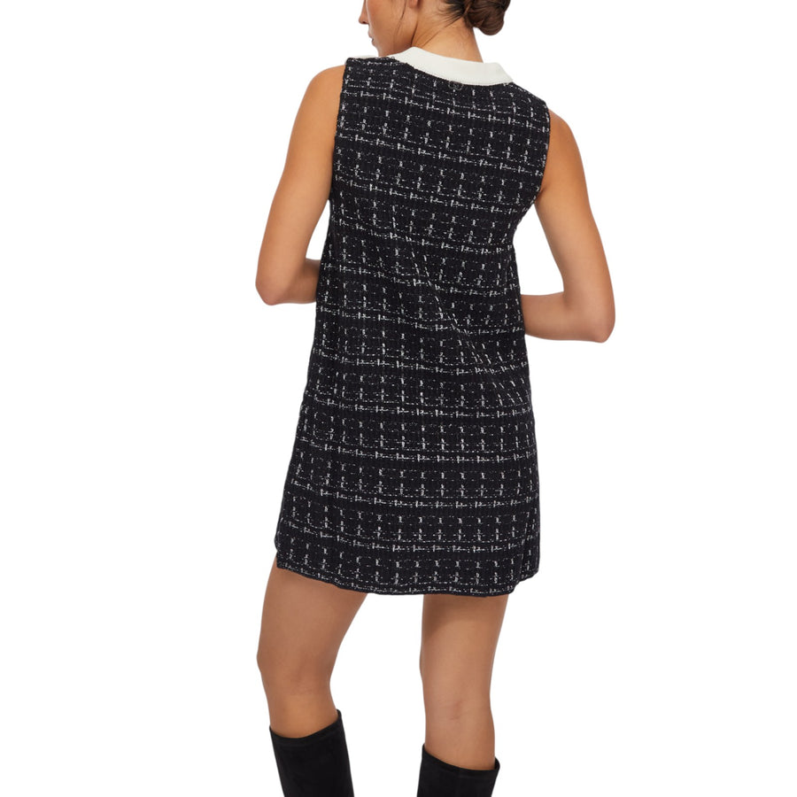 Abito donna corto in misto lana