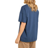 T-shirt donna lettering ricamata