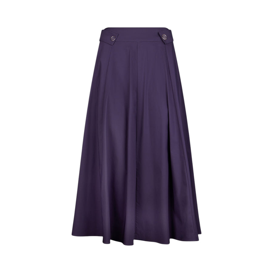 Gonna donna midi in popeline