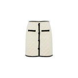 Gonna donna in maglia motivo trecce