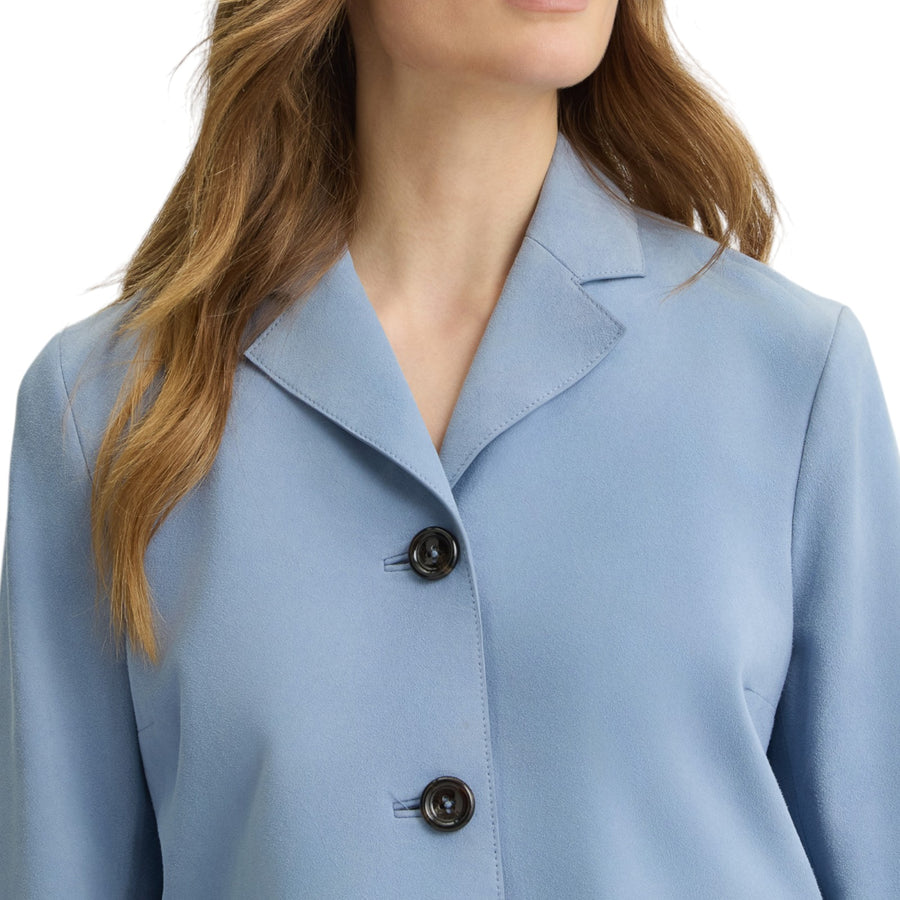 Giacca donna boxy in camoscio