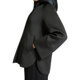 Caban donna in tessuto scuba