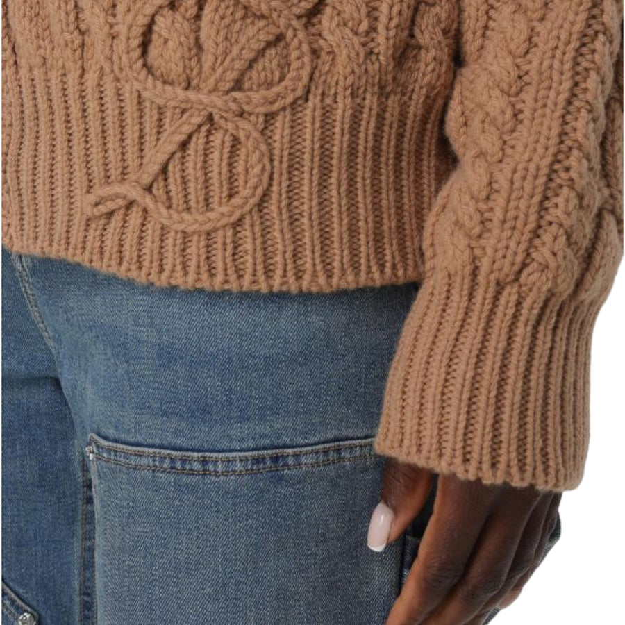 Cardigan in cashmere a trecce