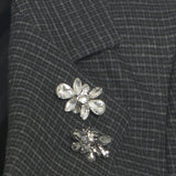 Giacca donna monpetto sfiancata con spille