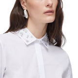Camicia donna con ricami gioiello