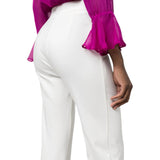 Pantaloni donna flared punto stoffa