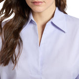 Camicia donna in popeline maniche tre quarti