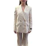Giacca donna doppiopetto con ricami cornely