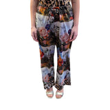 Pantaloni donna stampa floreale