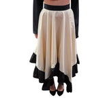 Gonna donna lunga asimmetrica