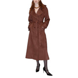 Trench donna in suede