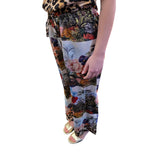 Pantaloni donna stampa floreale