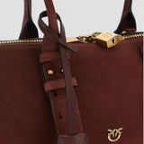 Borsa grande a spalla Escape Bag Horizontal in camoscio