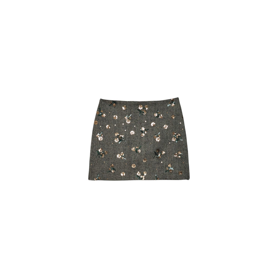 Minigonna donna con dettagli strass