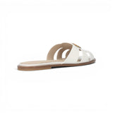 Ciabattine donna in pelle con logo Love Birds