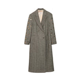 Cappotto donna con dettagli strass