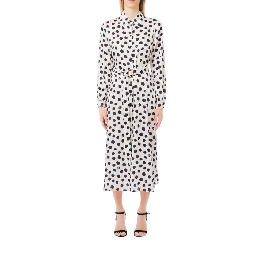 Abito donna a pois con cintura