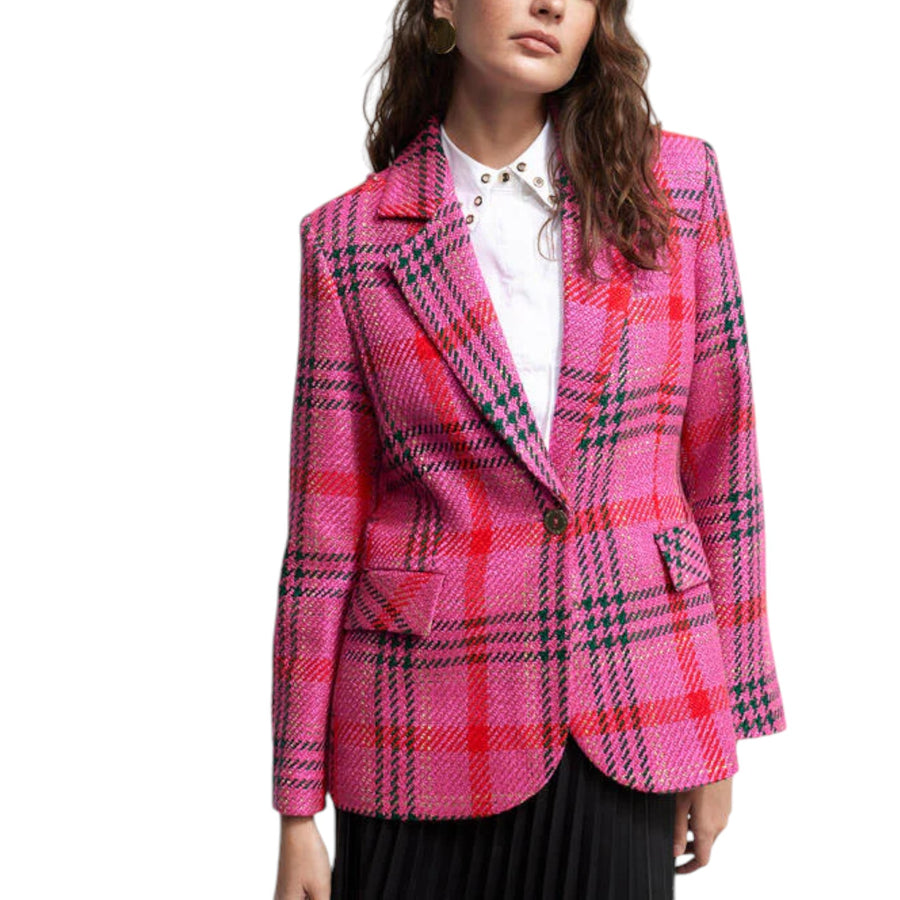 Blazer donna In Tweed A Quadri