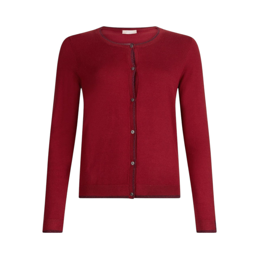 Cardigan donna con dettagli in lurex®