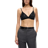 Reggiseno donna effetto rete con strass