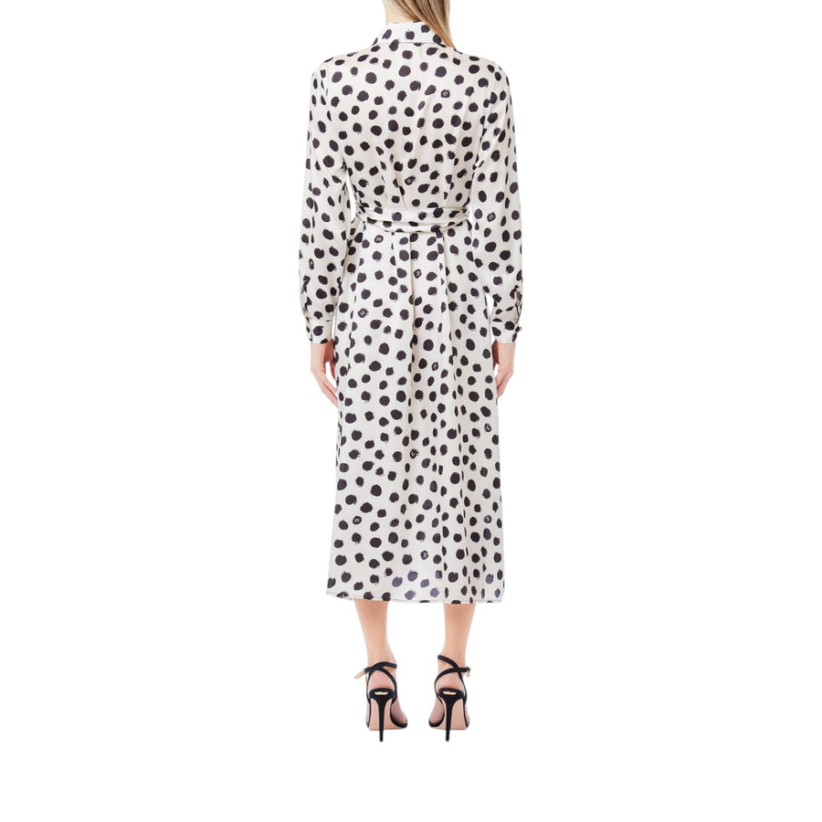 Abito donna a pois con cintura