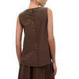 Top donna in popeline