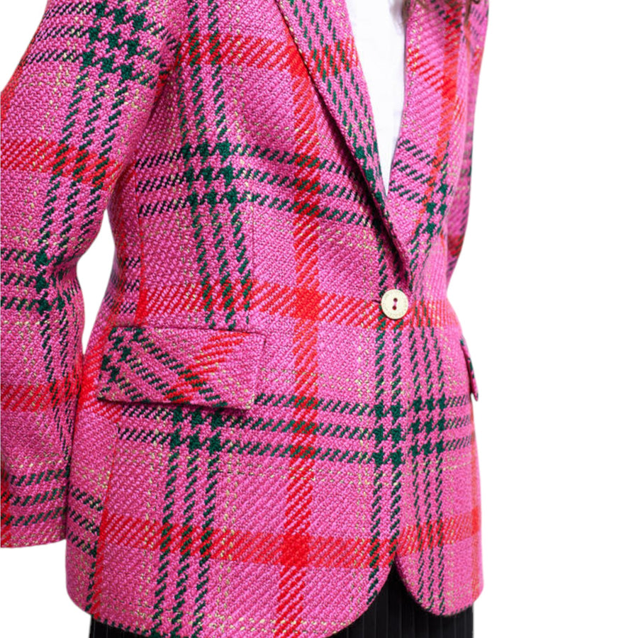 Blazer donna In Tweed A Quadri