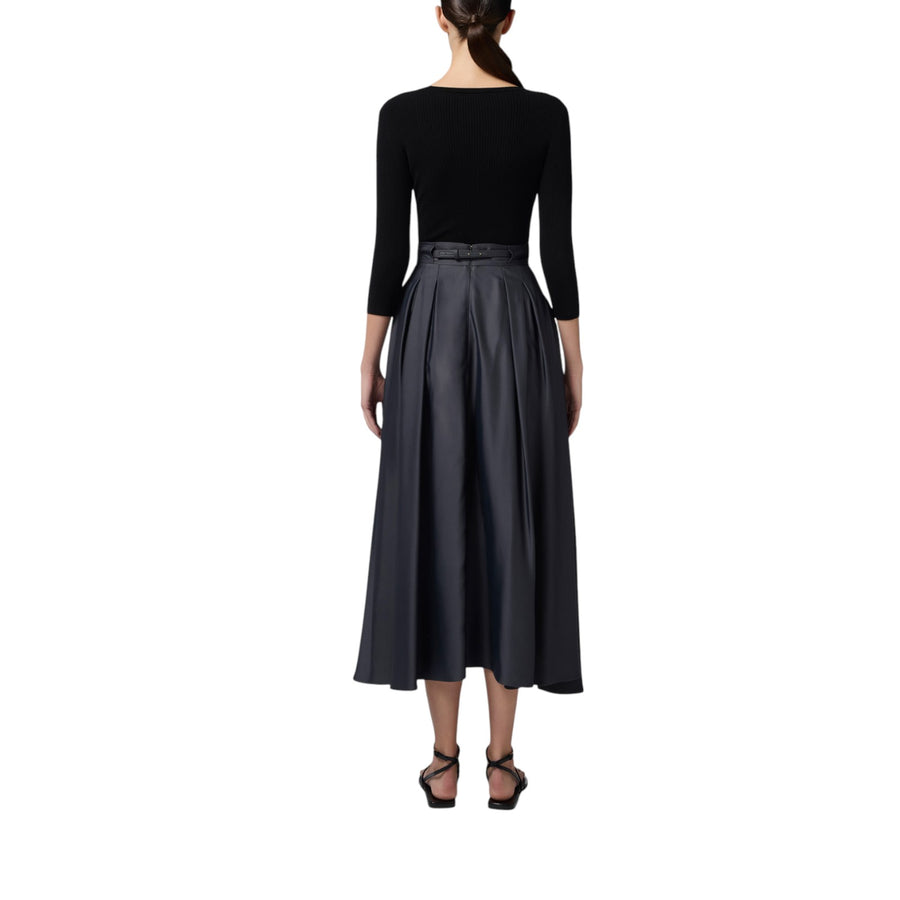 Maglia donna a micro costine con taschino