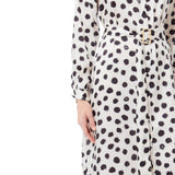 Abito donna a pois con cintura