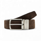 Cintura uomo in pelle scamosciata reversibile