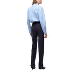 Camicia donna boxy in popeline