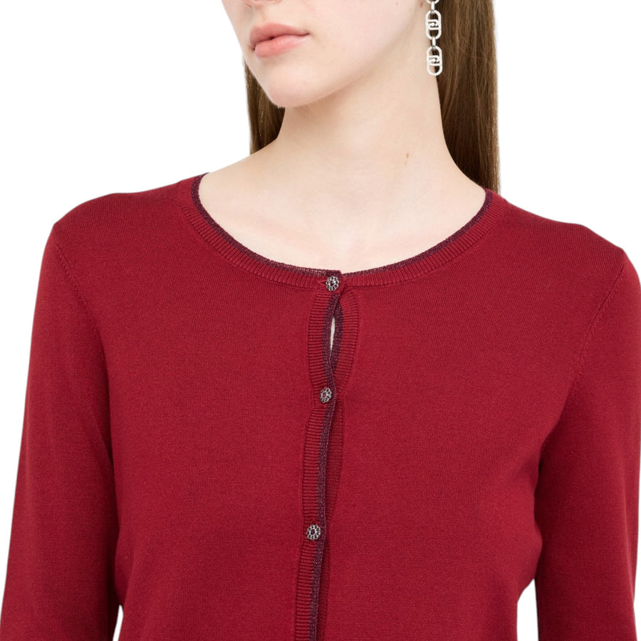 Cardigan donna con dettagli in lurex®